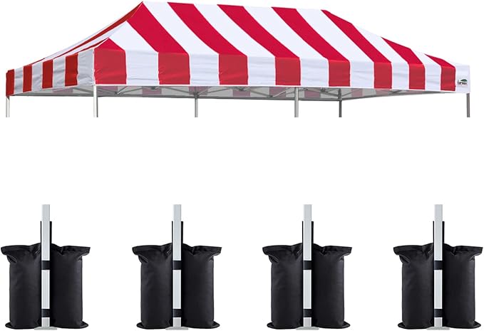 Eurmax USA 10x20 Pop Up Canopy Replacement Canopy Tent Top Cover, Instant by Eurmax