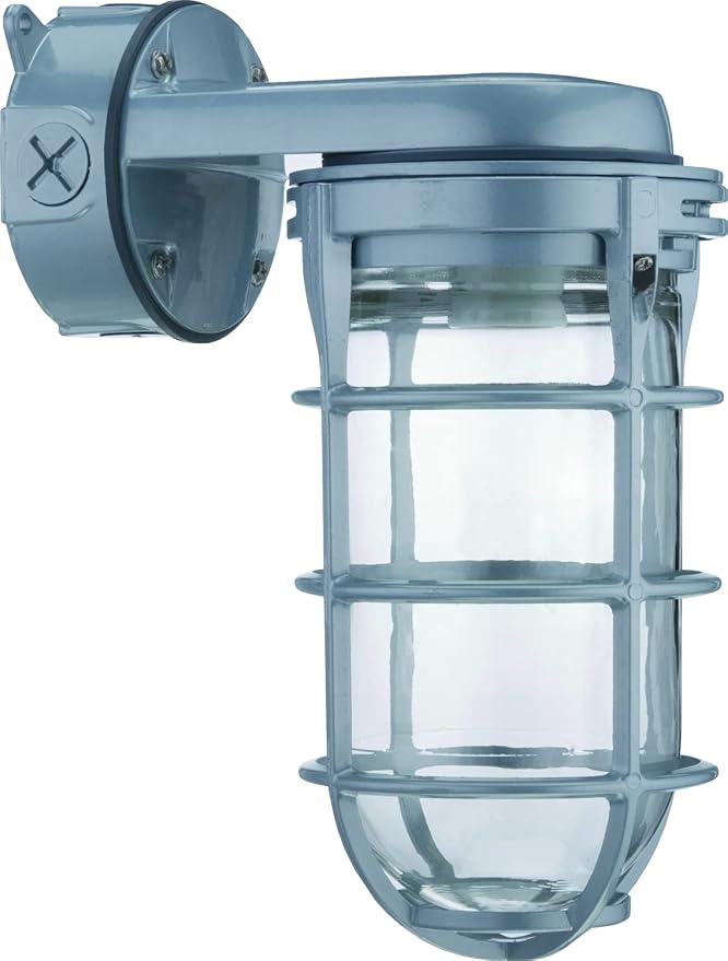 Lithonia Lighting Jelly Jar Light Fixture, Incandescent Utility Vapor Tight by AcuityBrands