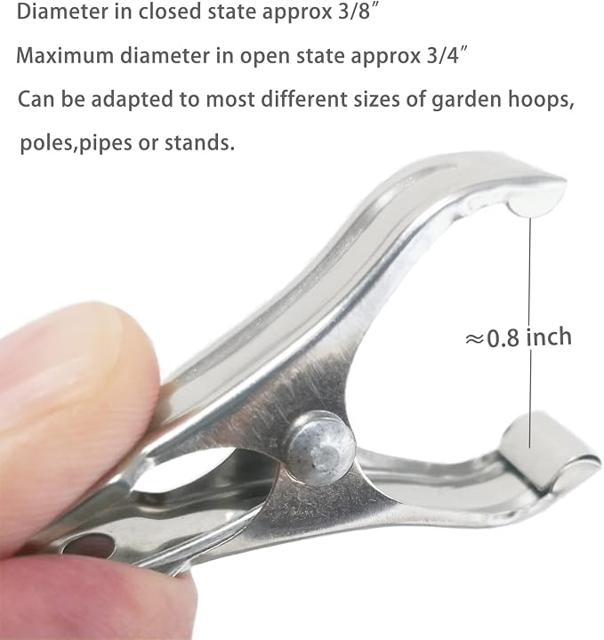 20 Pcs 2inches Gardening Clips for Netting, Have a Strong Grip of Metal Clips - Image 3