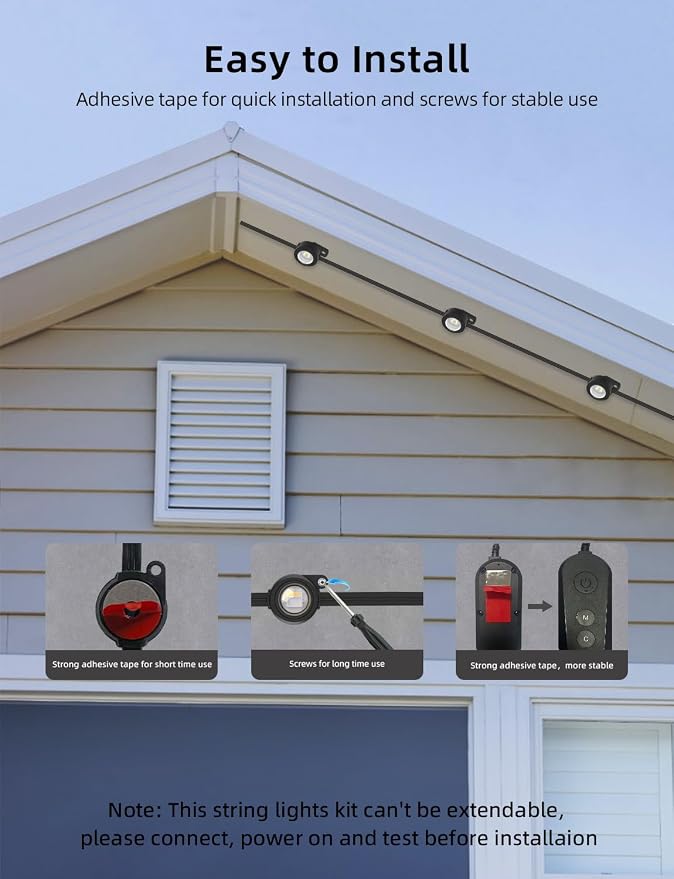 APPECK Permanent Outdoor Lights 50ft - Image 5