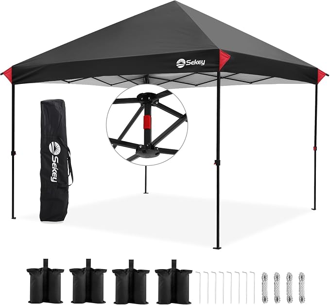 Sekey 10x10 Instant Pop Up Canopy – One Push Setup Easy Up Gazebo; 99% UV by Sekey