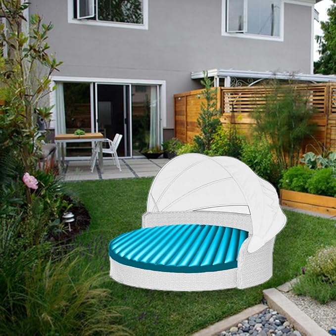66" Outdoor Daybed Cushion, Round Matterss, Daybed Replacement Cushions - Image 6