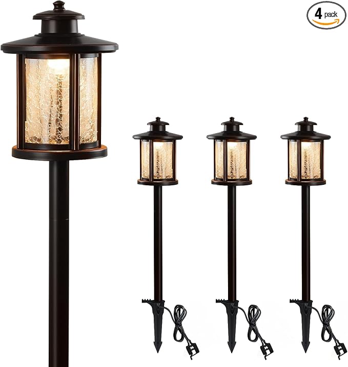 LITFIT Low Voltage Landscape Lighting, 12V 3.4W 155LM 3000K Outdoor Path Lights by LITFIT