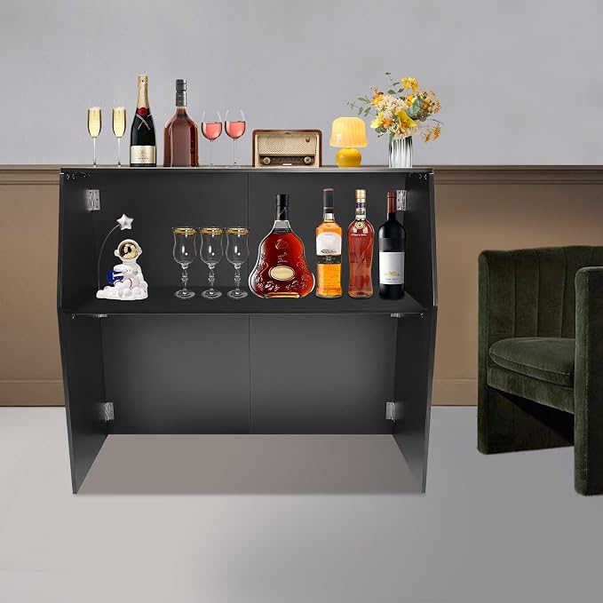 43''*48''*20'' Portable Event Bar, Folding Party Counter Mobile Drink Table - Image 2
