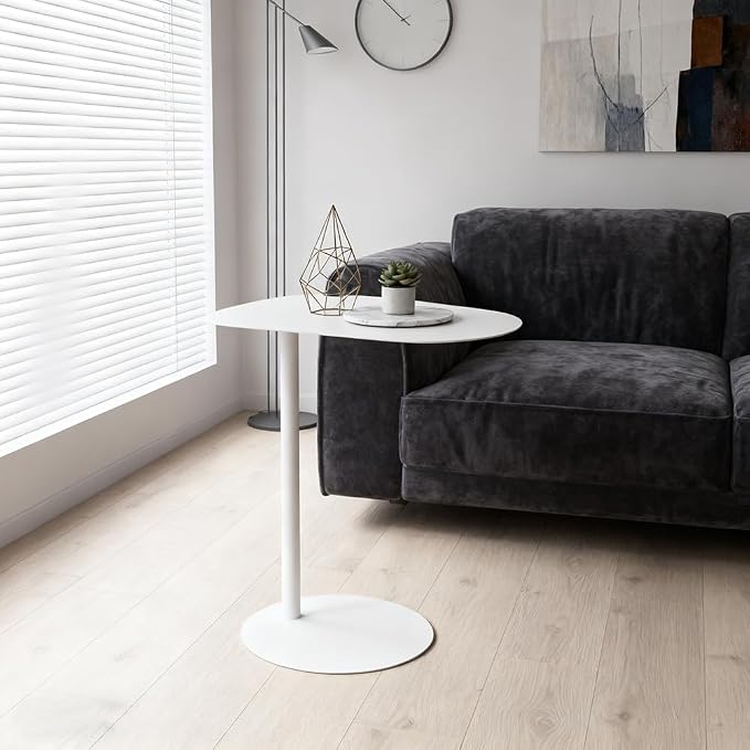 C Shaped Side Table End Coffee Tables, Aesthetics Minimalist Accent Tables - Image 7