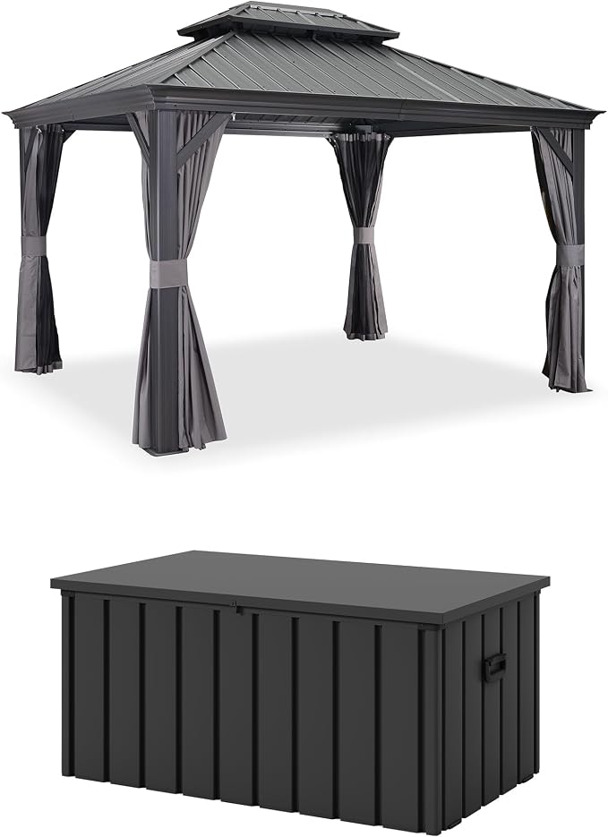 PURPLE LEAF 10' X 12' Hardtop Gazebo by PURPLELEAF