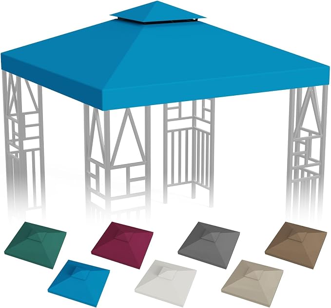 Gazebo Canopy Replacement 10x10ft Outdoor Shelter by ERFEI