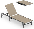 Ciokea Foldable Outdoor Lounge Chair, No Assembly Patio Chaise Lounge Outdoor by CIOKEA