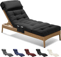 Outdoor Chaise Lounge Chair Cushion Waterproof 74.4 x 22 x 4.7 Inches Lounge by Unknown