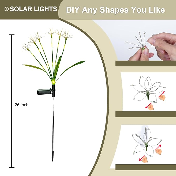 Garden Decor Outdoor Lights, Solar Garden Lights - Image 5