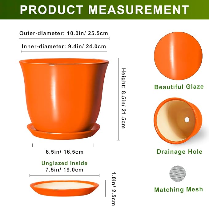 10 Inch Plant Pot - Image 2