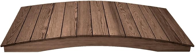 6 FT WALNUT Amish Made Pinewood Heavy Duty Garden Bridge by Unknown