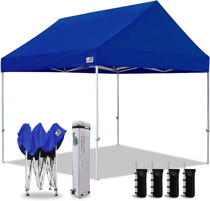 Eurmax USA Patented 10x10 Pop Up Canopy Tent Party Tent Commercial Instant by Eurmax