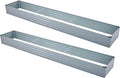 2 Pack 12x2x1FT Galvanized Raised Garden Bed Kit, Outdoor Metal Planter Box by Meberam