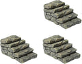 3Pcs Miniature Resin Bridge Stair Stone Straight Bridge Stairs Steps Garden by Galepromot