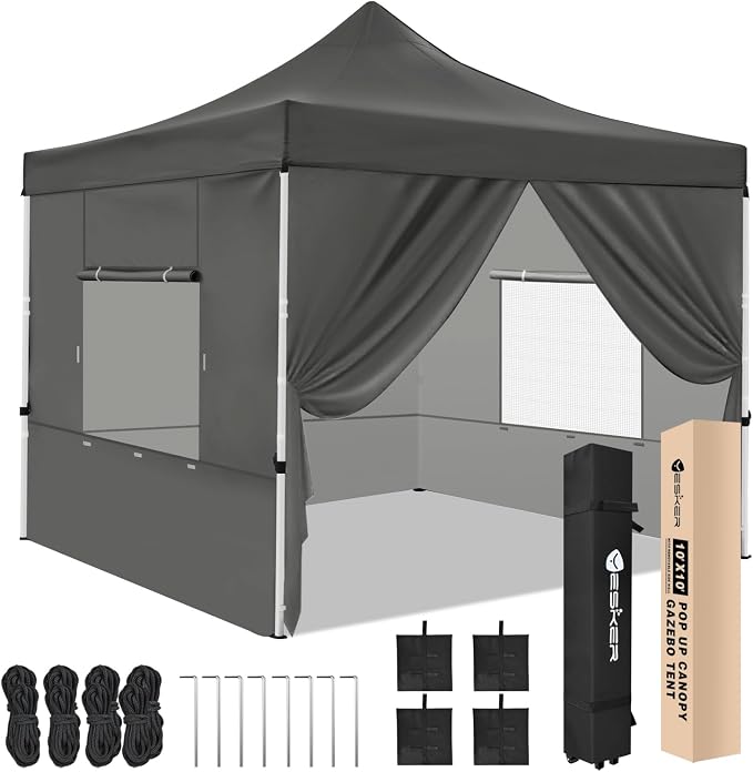 Yesker 10x10 Pop Up Canopy Tent by YESKER