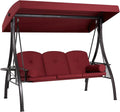 HOMREST 3 Seat Outdoor Porch Swing by HOMREST