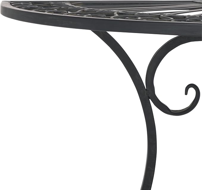 SAFAVIEH Outdoor Collection Annalise Victorian Scroll Antique Black Iron Accent - Image 10
