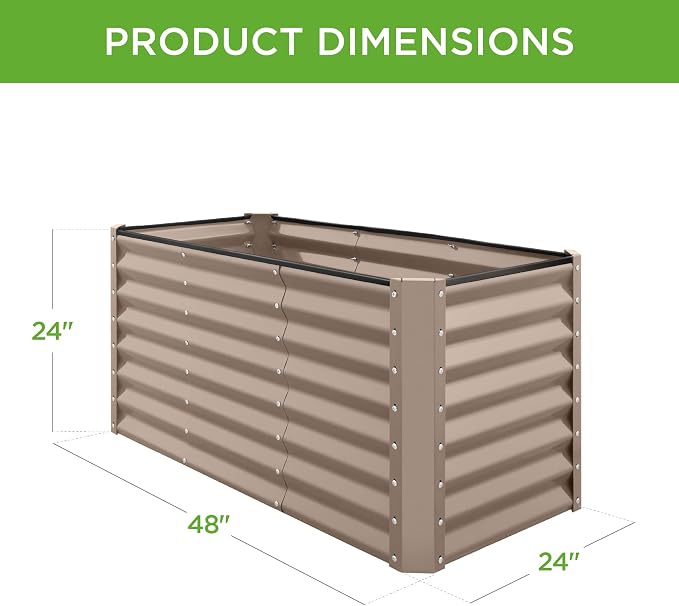 Best Choice Products 4x2x2ft Outdoor Metal Raised Garden Bed, Deep Root Planter - Image 7