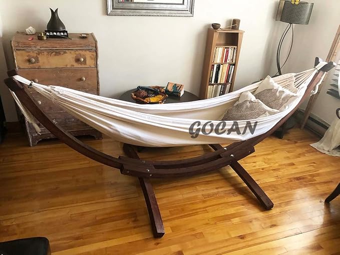 Brazilian Double Hammock 2 Person 330X150cm Load 500Pound Cotton Hammock - Image 6