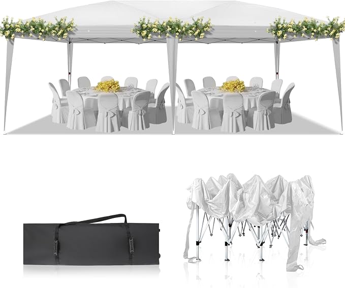 Outvita 10x20ft Pop Up Canopy Tent, Outdoor Instant Shelter Folding Canopy by Outvita