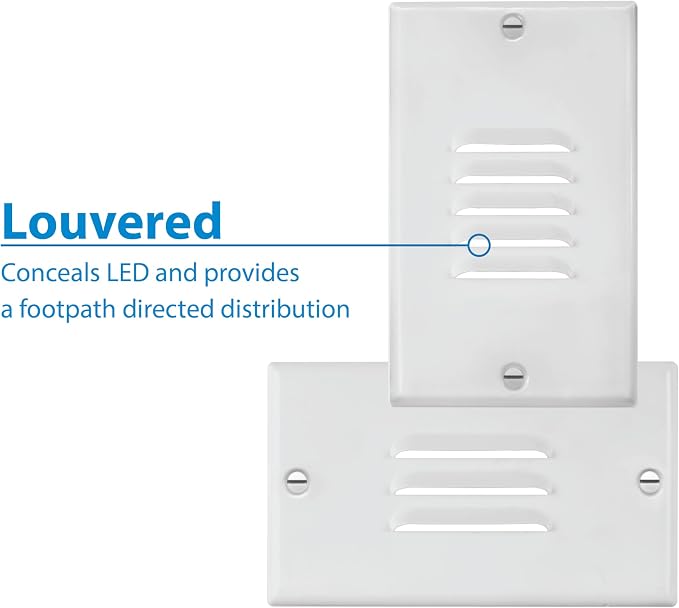 STP2 Louvered White LED Step Light - Image 5