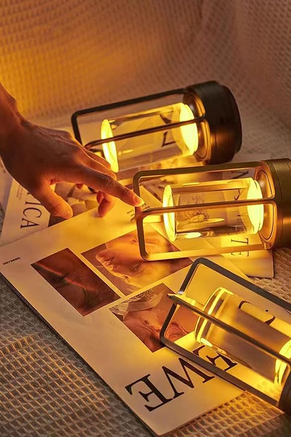 Portable Metal Table Lamp for Indoor/Outdoor, Rechargeable Cordless LED Lamp - Image 9
