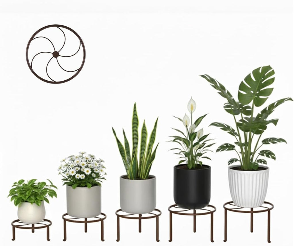 5 PackHeavy Duty Rack for Planter, Anti-Rust Flower Pot Stand Holder for - Image 2