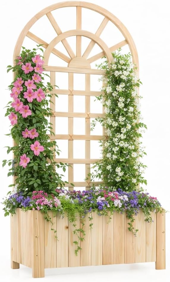 Giantex Wooden Raised Garden Bed by Giantex
