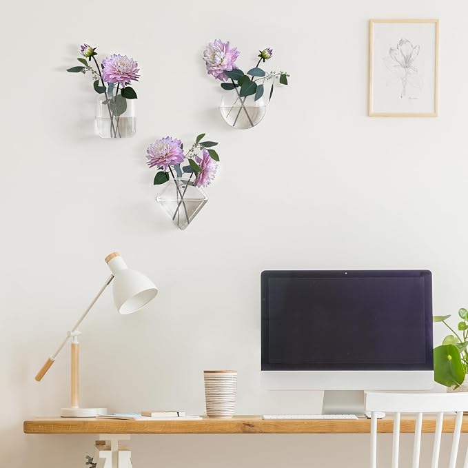 Mkono Wall Planter Propagation Stations Hanging Glass Terrariums Vase Container - Image 3