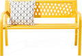 VINGLI 47'' Outdoor Bench, Weather Resistant Garden Patio Bench Powder Coated by VINGLI