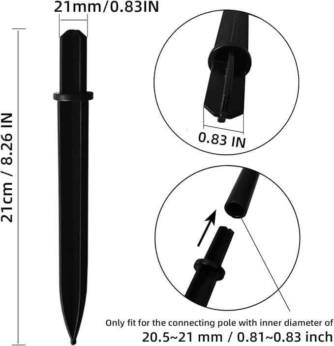 9 Pack Solar Light Stakes Replacement, Flickering Flame ABS Reinforced Ground - Image 3