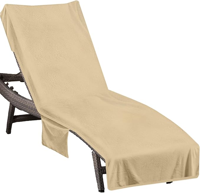 Lounge Chair Towel Cover, Beach Chair Cover by Ruikyhom