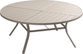VICLLAX 63" Round Outdoor Table, Patio Dining Table by HOME