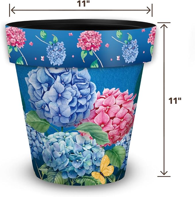 Briarwood Lane Colorful Hydrangeas Medium Planter - Image 2