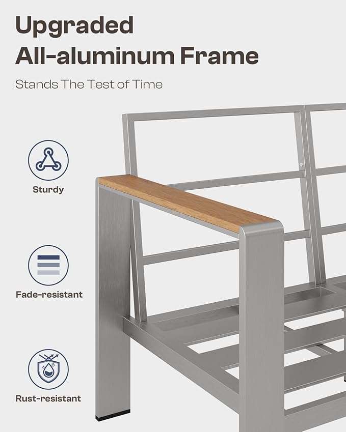 Aluminum Outdoor Patio Furniture Set - Image 5