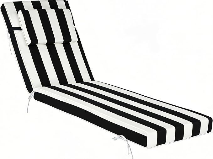 Chaise Lounge Cushions Outdoor 72x21x4 Inch, Patio Lounger Chair Cushion by Unknown