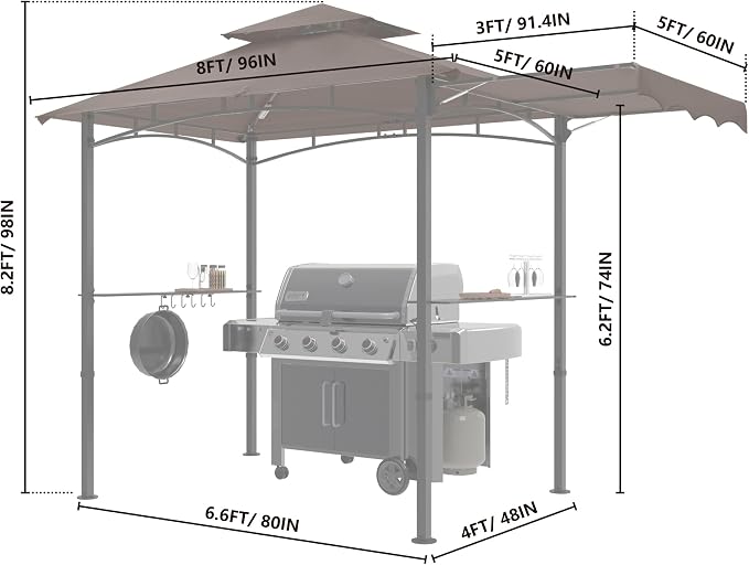 MASTERCANOPY 11 x 5 Grill Gazebo - Image 2