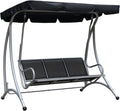 Outsunny 3-Seat Outdoor Porch Swing Chair, Patio Swing Glider by Outsunny