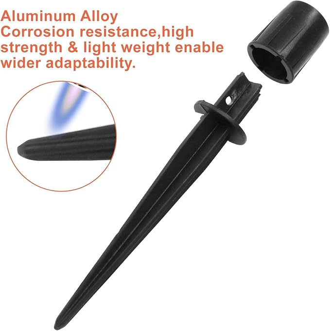 Litoexpe 8 Pack Metal Solar Lights Stake, Replacement Spike Ground Stake - Image 4