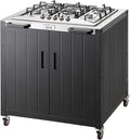 Gas Grill, Movable Outdoor Gas Stove Stainless Steel Top by Idealforcook