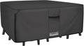ULTCOVER 600D Tough Canvas Heavy Duty Rectangular Patio Table and Chair Cover by ULTCOVER