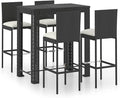 vidaXL 5-Piece Outdoor Patio Bar Set by vidaXL