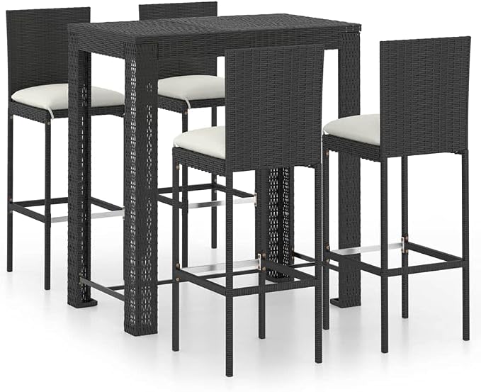vidaXL 5-Piece Outdoor Patio Bar Set by vidaXL