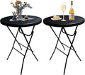 GUAGUA 32" Round Plastic Folding High Top Table by GUAGUA