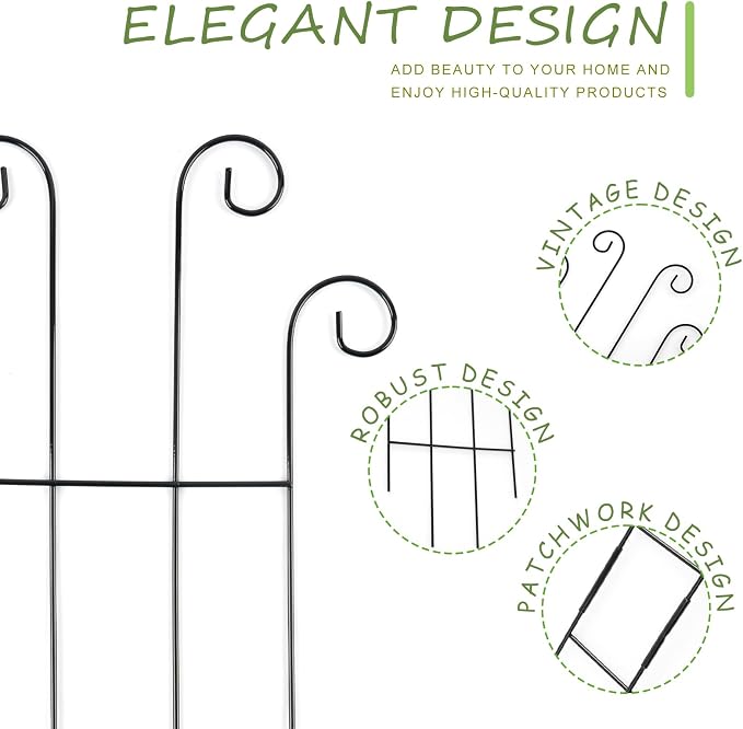 4 Pack 32 Inch Plant Trellis Outdoor Metal Trellis - Image 3