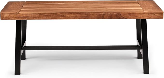 VINGLI Outdoor Wooden Coffee Table - Image 7