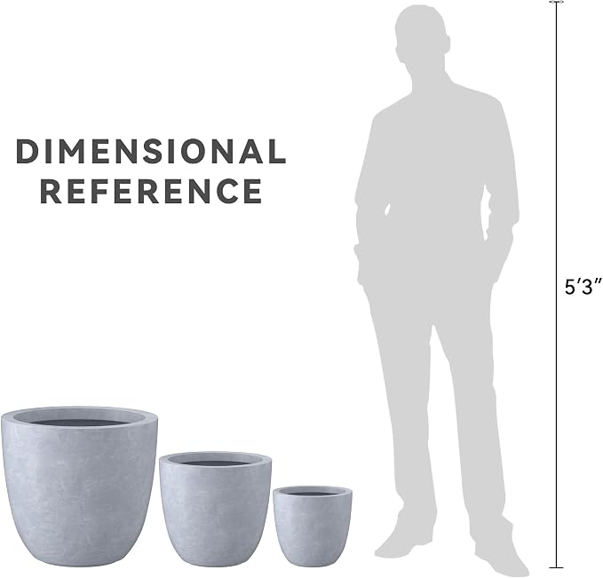 Kante 18", Outdoor Indoor Large Planter Pots - Image 7