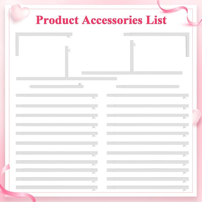 Wokceer Wedding Arch Backdrop Stand Square 8 x 8 FT White Backdrop Stand Metal - Image 4