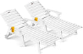Outdoor Chaise Lounge Chair Set of 2, Patio Lounge Chairs by CIOKEA